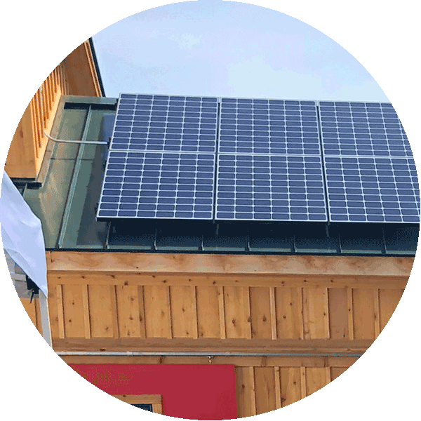 Solar panels atop our farm store
